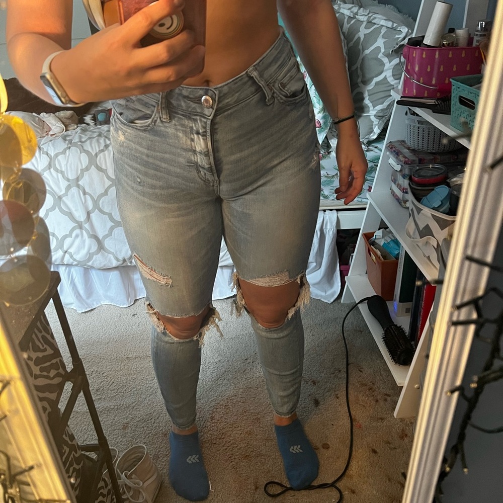 High rise jeans